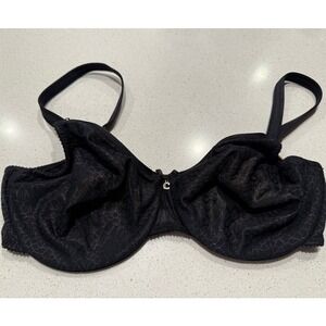 Chantelle C Magnifique Unlined Minimizer Bra Black 34DDD‎